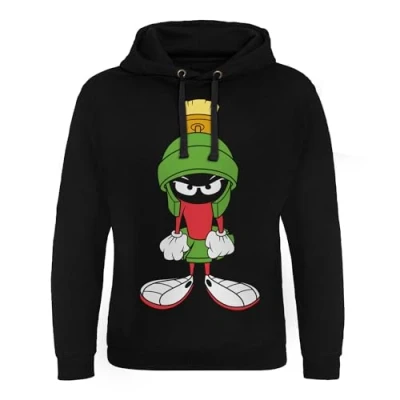 Image of Looney Tunes Officially Licensed Marvin The Martian Attitude Epic Hoodie (Black), X Large