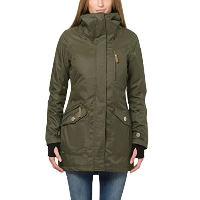 Image of Berydale Womens Bd100 Jacket, Green Lined Winter Parka, L UK
