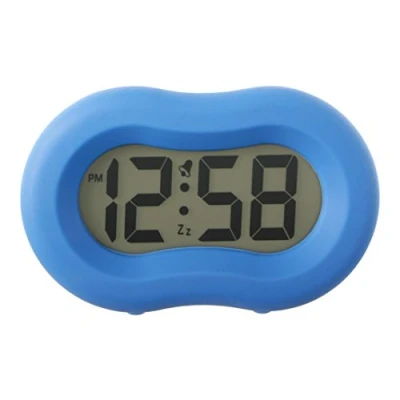 Image of Acctim 15119 Vierra Alarm Clock, Moroccan Blue, Silicone, One Size