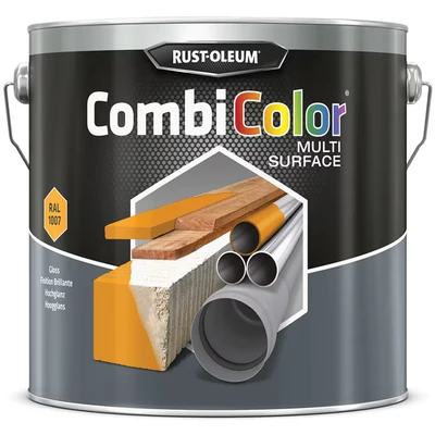 Image of RUST OLEUM 7348MS.2.5 Combicolor Multi Surface, One Paint, Many Surfaces, Safety yellow RAL 1007