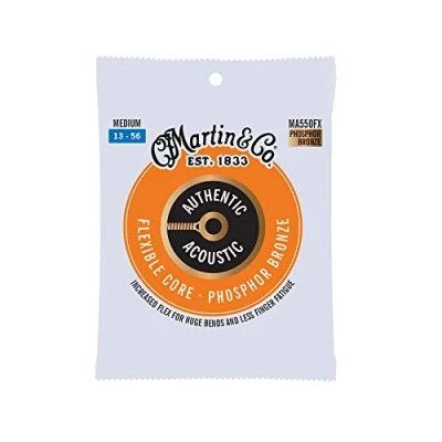 Image of C.F Martin Guitar Authentic Acoustic Flexible Core MA550FX, 92/8 Phosphor Bronze, Medium Strings