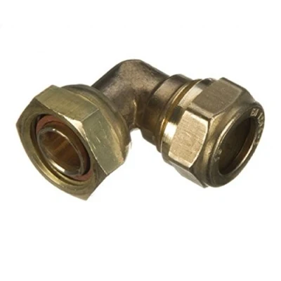 Image of 15mm x 1/2&quot; Compression Bent Tap Connector Bag of 10