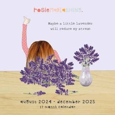 Image of 2025 Rosie Made A Thing Wall Calendar Planner 17 months August 2024 December