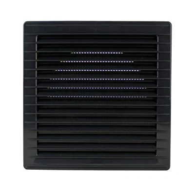 Image of MKK Ventilation Grille Square Diameter 100 120 125 150 mm Exhaust Air Lamellar Insect Protection Plastic Anthracite