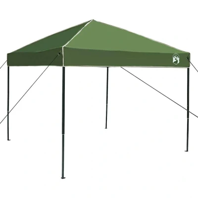 Image of Vidaxl Canopy Tent Green 250 x 227 / 236 245 cm Oxford fabric