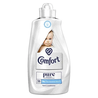 Image of Comfort Pure suitable for the whole family&#039;s clothes Fabric Conditioner gentle next to sensitive skin 56 Wash 1.96 l
