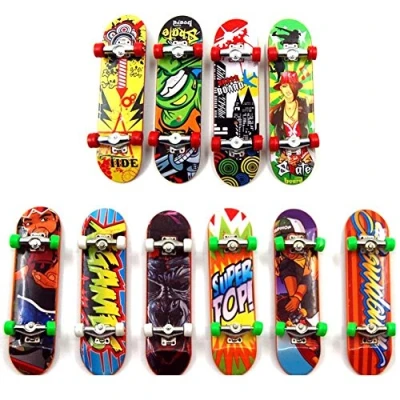 Image of Sipobuy Mini Skateboard Toy Deck Truck Finger Board Skate Park Boy Kid Children Gift Random 4pcs
