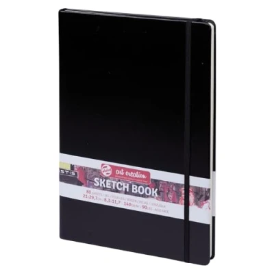 Image of Talens Art Creation Sketchbook 80 Sheets, 9 cm x 14 cm, Black