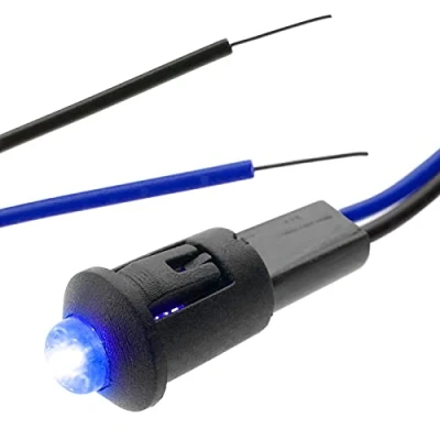 Image of BeMatik Pilot LED light 8mm 220VAC blue color