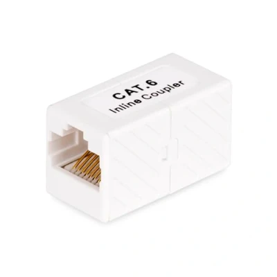 Image of StarTech.com RJ45 Coupler, Inline Cat6 Female to (F/F) T568 Connector, Unshielded Ethernet Cable Extension