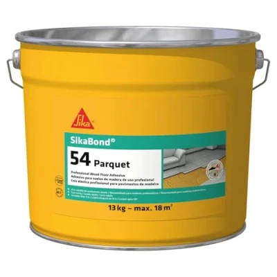 Image of Sika SikaBond 54 Wood Floor Adhesive Premium, Elastic &amp; Low Viscous for Bonding of Solid and Engineered floors Mosaic Parquet 13kg