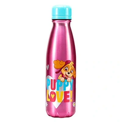Image of Paw Patrol Girls 600ml Aluminium Water Bottle for Kids Childrens Back to School Drinks BPA Free
