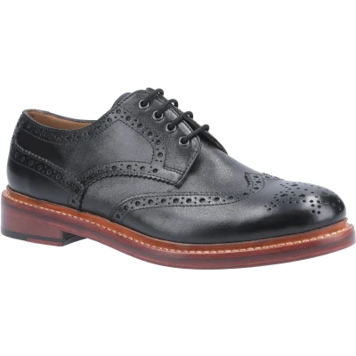 Image of Cotswold Quenington Leather Goodyear Welt Shoe Male Black UK Size 7