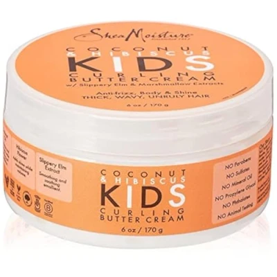 Image of SheaMoisture Kids Coconut &amp; Hibiscus Curling Butter Creme 6 Ounce
