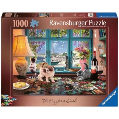 Image of Ravensburger The Puzzler&#039;s Desk 1000 Piece Jigsaw Puzzles for Adults and Kids Age 12 Years Up