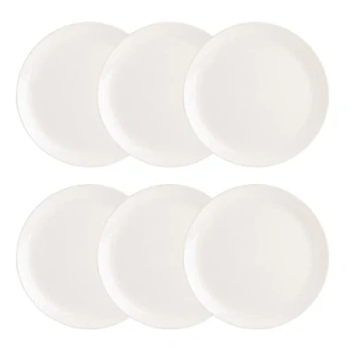 Image of Luminarc Diwali Set of 6 Extra Resistant Opal Glass Dinner Plates, 27 cm, White