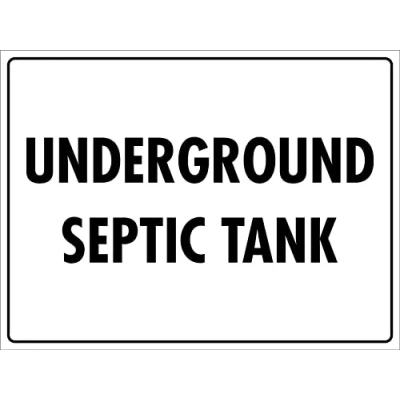 Image of Underground Septic Tank Sign Metal Tin Sign12x16 Inches Caution Danger Safety Security Warning Notice Signs