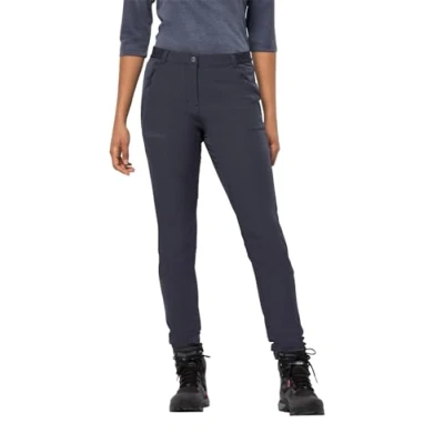 Image of Jack Wolfskin Women&#039;s Geigelstein Slim Pants W Softshell Hiking Trousers, Graphite, 42