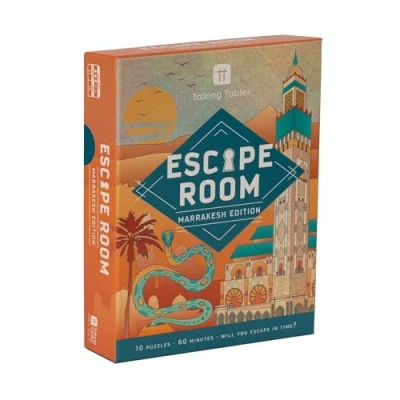 Image of Talking Tables Marrakesh Edition Escape Room Game Video Intro, Heat Reacting Technology, Puzzles, Secret Santa, Games Night, Birthday, Dinner Party, Christmas Present, Ages 14+