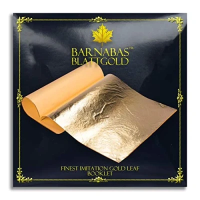 Image of Barnabas Blattgold: Professional Quality Imitation Gold Leaf Sheets, 25 14 x cm Booklet