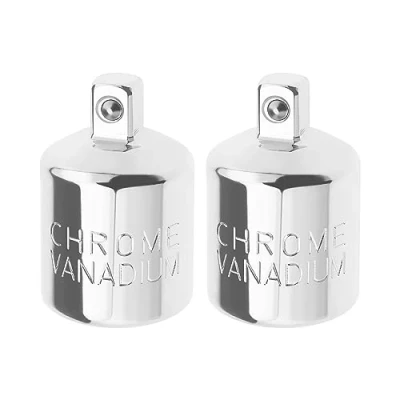 Image of VGOL 2Pcs 1/2 Inch Female to 1/4 Male Socket Adapter Chrome Vanadium Steel and Reducer Accessories for Industry Machinery Construction Work