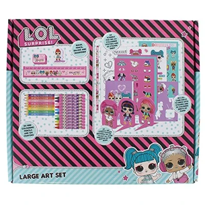Image of LOL Surprise Large Art Set Colouring Kids Dolls Gifts for Girls Stationery School Supplies