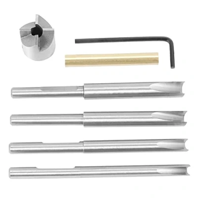Image of Trisoye Pen Barrel Trimming System with 3/4 Inch Cutting,7mm, 8mm, 3/8 Inch, 10mm Pilot Shafts, Mill Trimmer Set