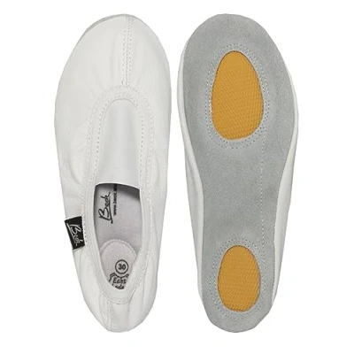 Image of Beck Unisex Basic Ballet Flat, White, 6 UK