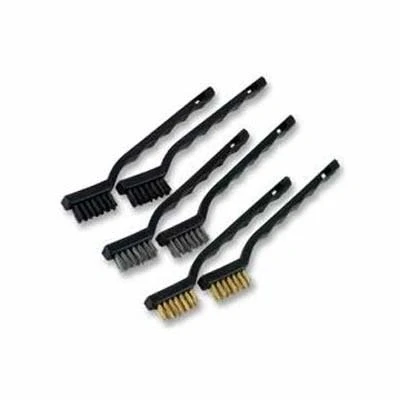 Image of 1 X MINI WIRE BRUSH SET / Brass Steel Nylon (6pk) DIY