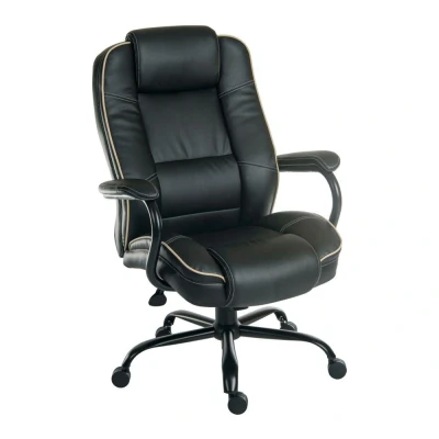 Image of Teknik Goliath Duo Bonded Leather Reclining Executive Chair Black