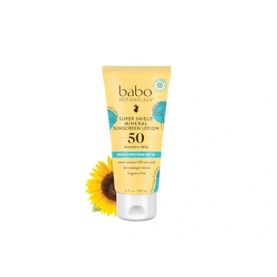 Image of Babo Botanicals Sheer Mineral Sunscreen Lotion SPF 50 For Unisex 3 oz