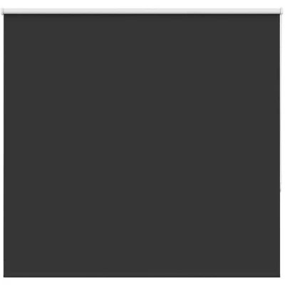 Image of vidaXL Roller Blind Blackout Black 145x130 cm Fabric Width 141.6 Polyester