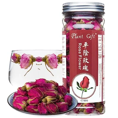 Image of Plant Gift Natural Herbal Rose bud, Health Care Fragrant Flower Tea, Ried Buds Healthy 50G/1.76oz