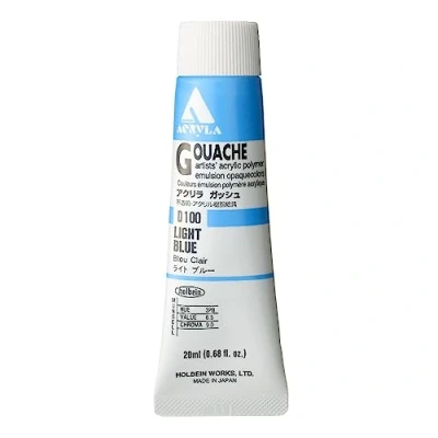 Image of Holbein Acryla Gouache Light Blue (A) 20ml