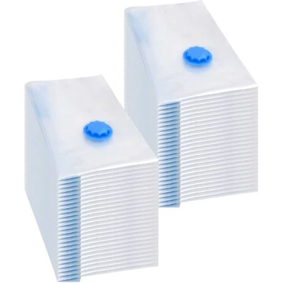 Image of vidaXL Vacuum Travel Storage Bags Clothing 60x40 cm 50 pcs
