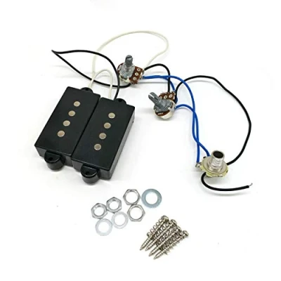 Image of PLEASANT Electric Guitar Wire Harness Bass 4 String Neck and Bridge Pickups Set