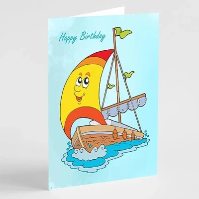 Image of Beebooh cards Happy sailing boat birthday card