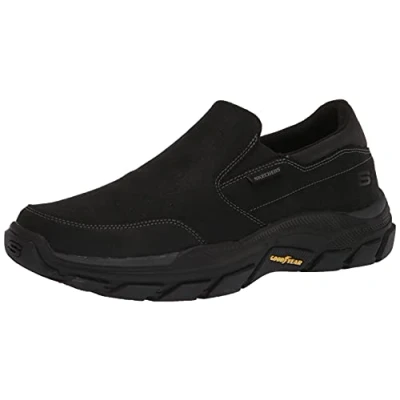 Image of Skechers Men&#039;s 204480 BBK Sneaker, Black Leather W/Synthetic,8 UK