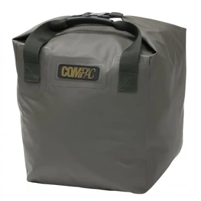 Image of Korda Carp Fishing Luggage Compac Small Dry Bag Roll Top Welded Seams Fully Waterproof ideal for storing spare Clothes or Waders 25cm x 30cm 20 litres capacity