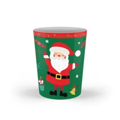 Image of The Leonardo Collection Set of 2 Melamine Cups/Beakers Christmas Little Stars Design