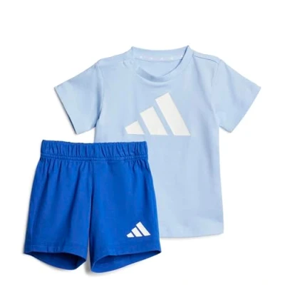 Image of adidas Performance Essentials Infant Unisex SET Print Tshirt for kids, Size: 6 9m, Glow blue/white