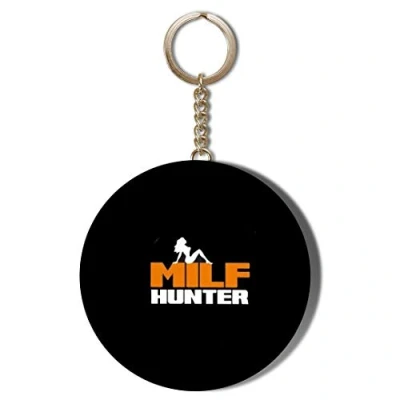 Image of Gift Insanity MILF HUNTER BLACK 58mm CHAIN KEYRING BOTTLE OPENER