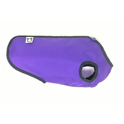 Image of Doggie Coats Dachshund Step In Waterproof Lightweight Unlined Dog Coat Purple (14 inch)
