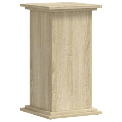 Image of vidaXL Plant Stand Pot Holder Engineered Wood Stable &amp; Durable Shelf Sonoma Oak Finish 33x33x60 cm