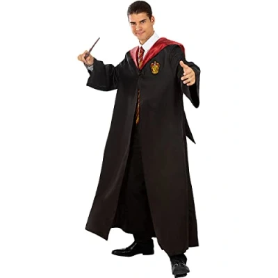 Image of Funidelia Harry Potter Costume Gryffindor for men and women Hogwarts, Wizards Costumes adults, accessory fancy dress &amp; props Halloween, carnival parties Size L Black