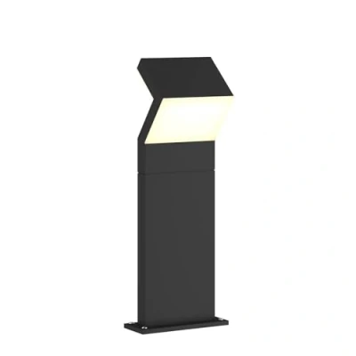 Image of LED Outdoor Lights &#039;Havin&#039; (Modern) in Black Made of Aluminium (1 Light Source,) from Arcchio Pillar Lights, Garden Light, Path Bollard lamp,