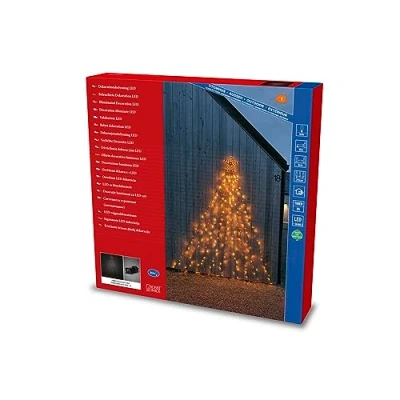 Image of Konstsmide Christmas Triangle with Star LED curtain light