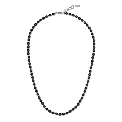 Image of COAI Men&#039;s Women&#039;s Simple Matte Onyx Stone Beaded Strand Necklace