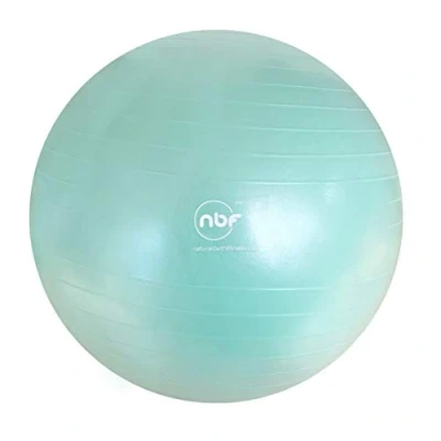 Image of nbf Birthing Ball with Pump and Pregnancy Instruction Guide 55cm 65cm 75cm Anti Burst Mint