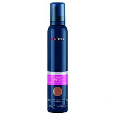 Image of Indola Hair Colour Style Foam, 200 Milliliters, Middle Brown
